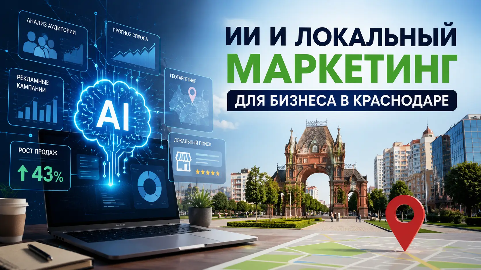 ИИ и локальный маркетинг для бизнеса в Краснодаре